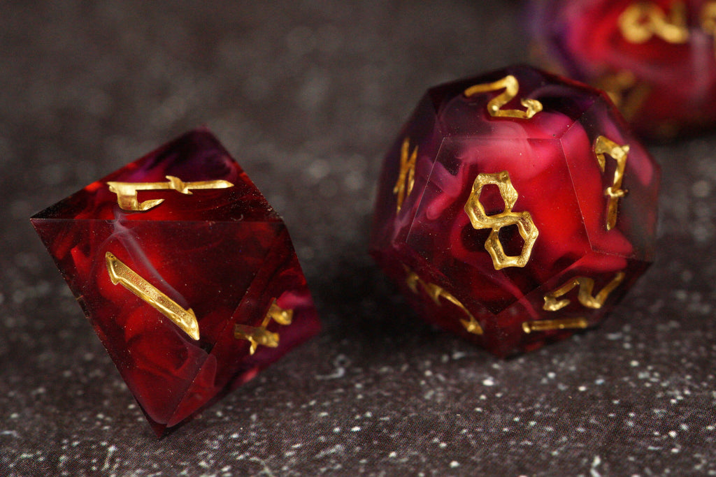 Magic Missile - Handmade Resin Dice Set