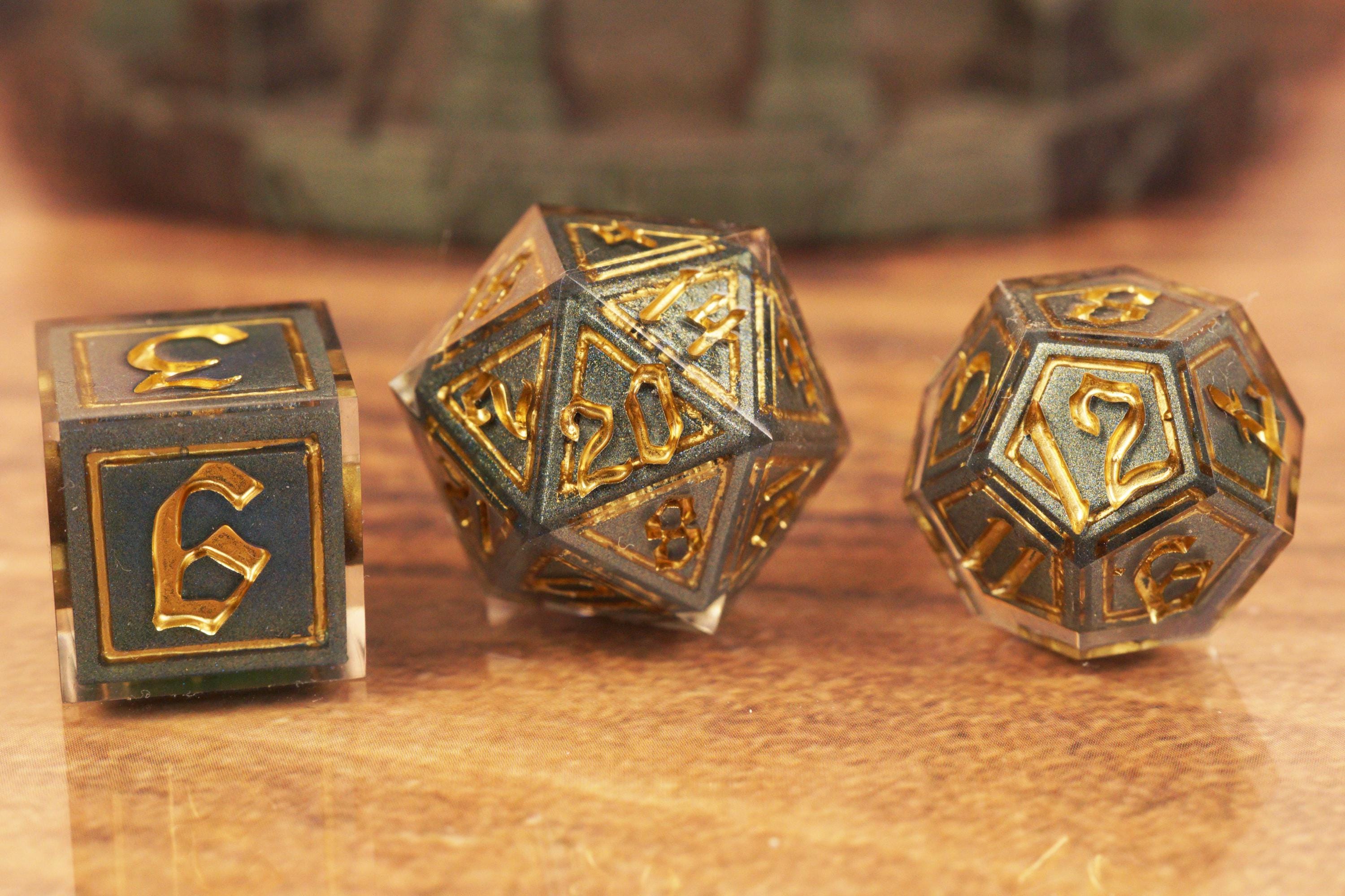 Dragon Dice - Handmade Resin Dice Set