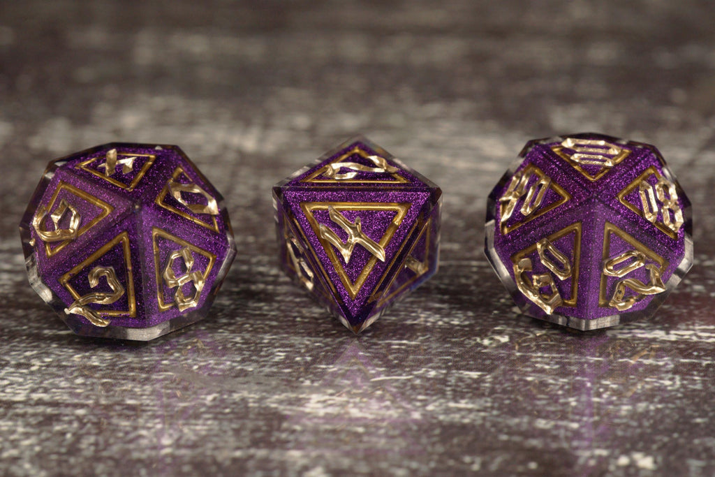 Arcane Majesty - Handmade Resin Dice Set