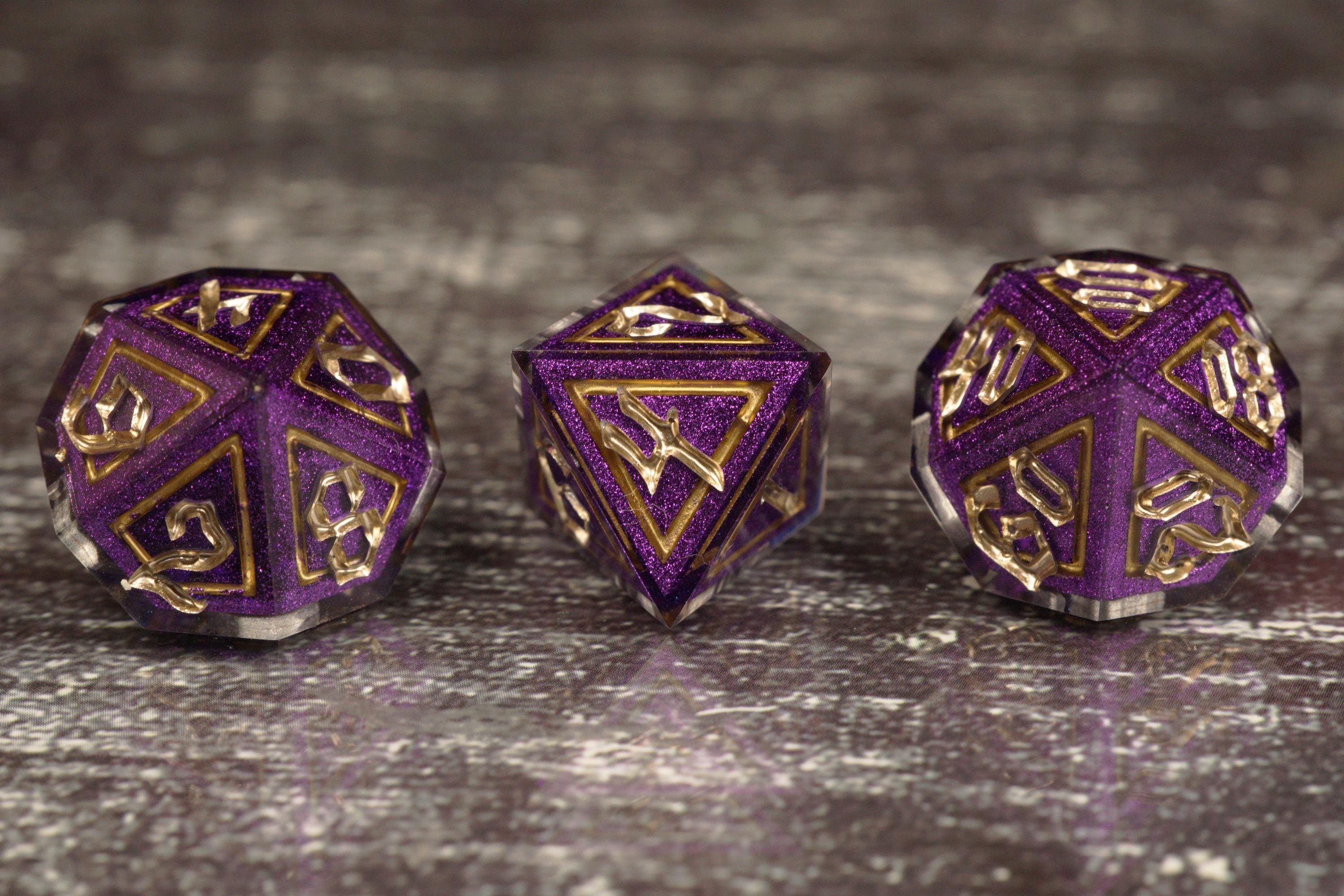 Arcane Majesty - Handmade Resin Dice Set