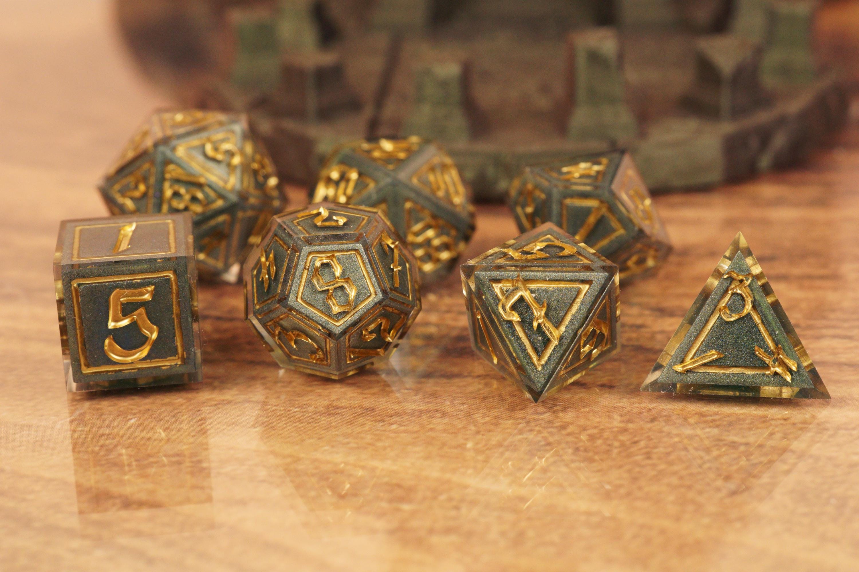 Dragon Dice - Handmade Resin Dice Set