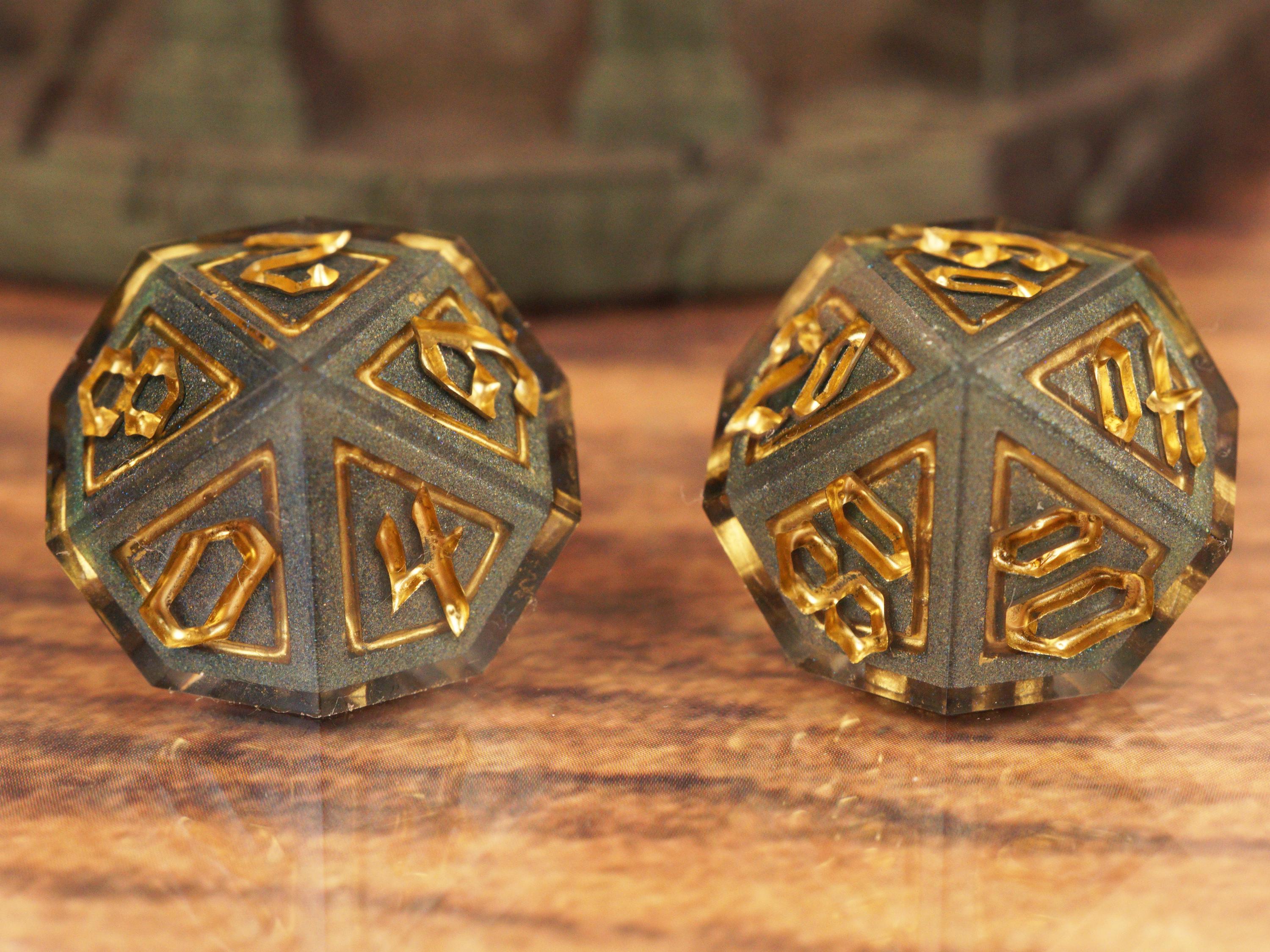 Dragon Dice - Handmade Resin Dice Set