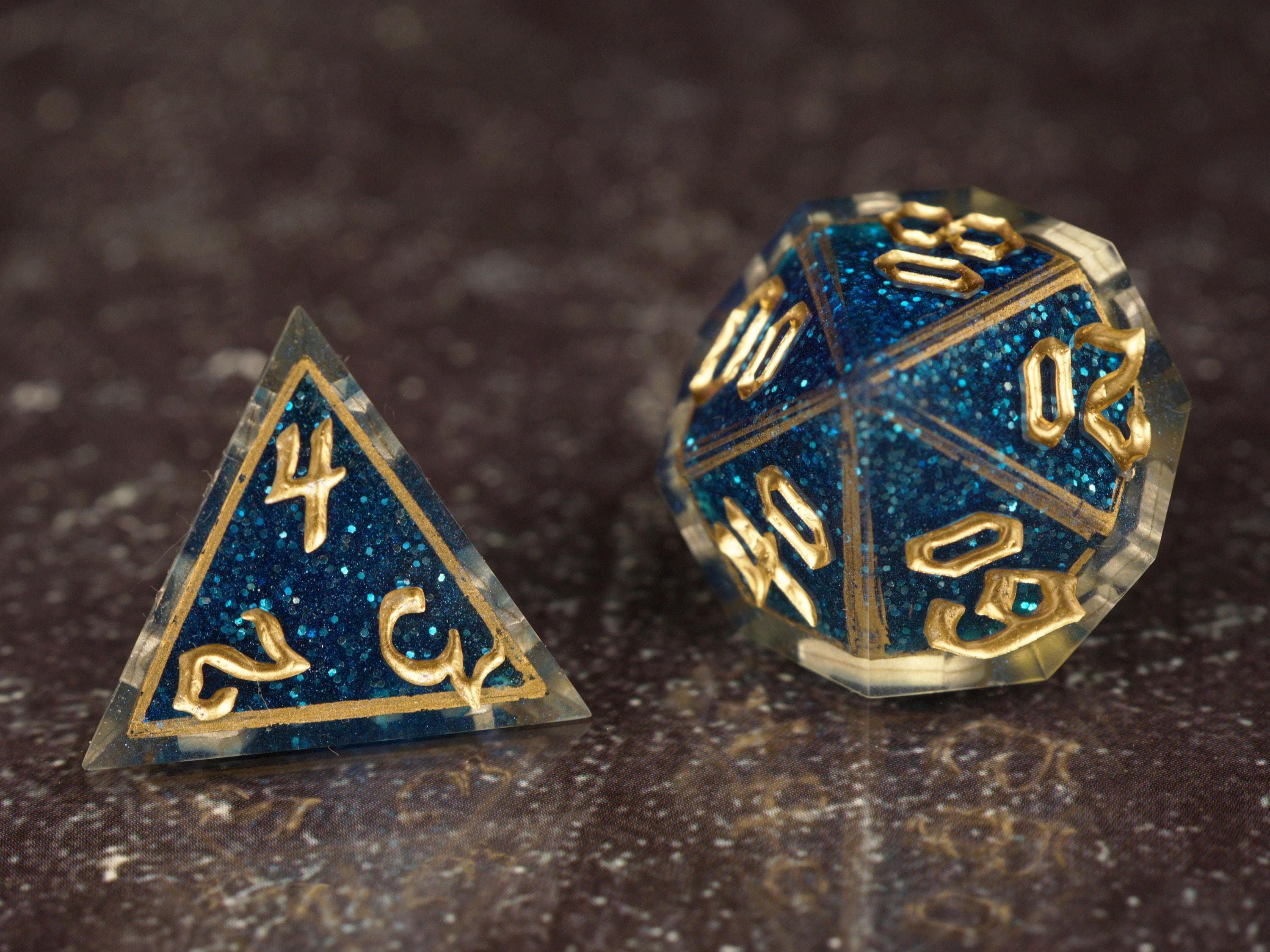 Pharaoh's Vault - Handmade Resin Dice Set