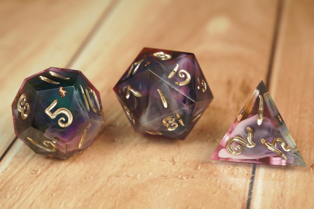 Witch's Sight - Handmade Resin Dice Set