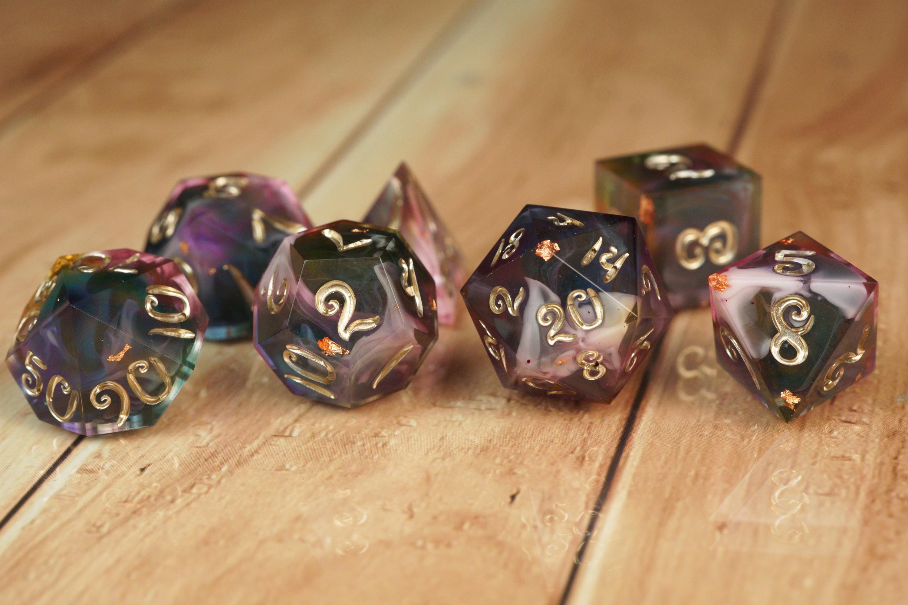 Witch's Sight - Handmade Resin Dice Set