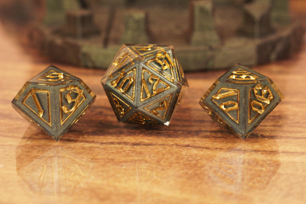 Dragon Dice - Handmade Resin Dice Set