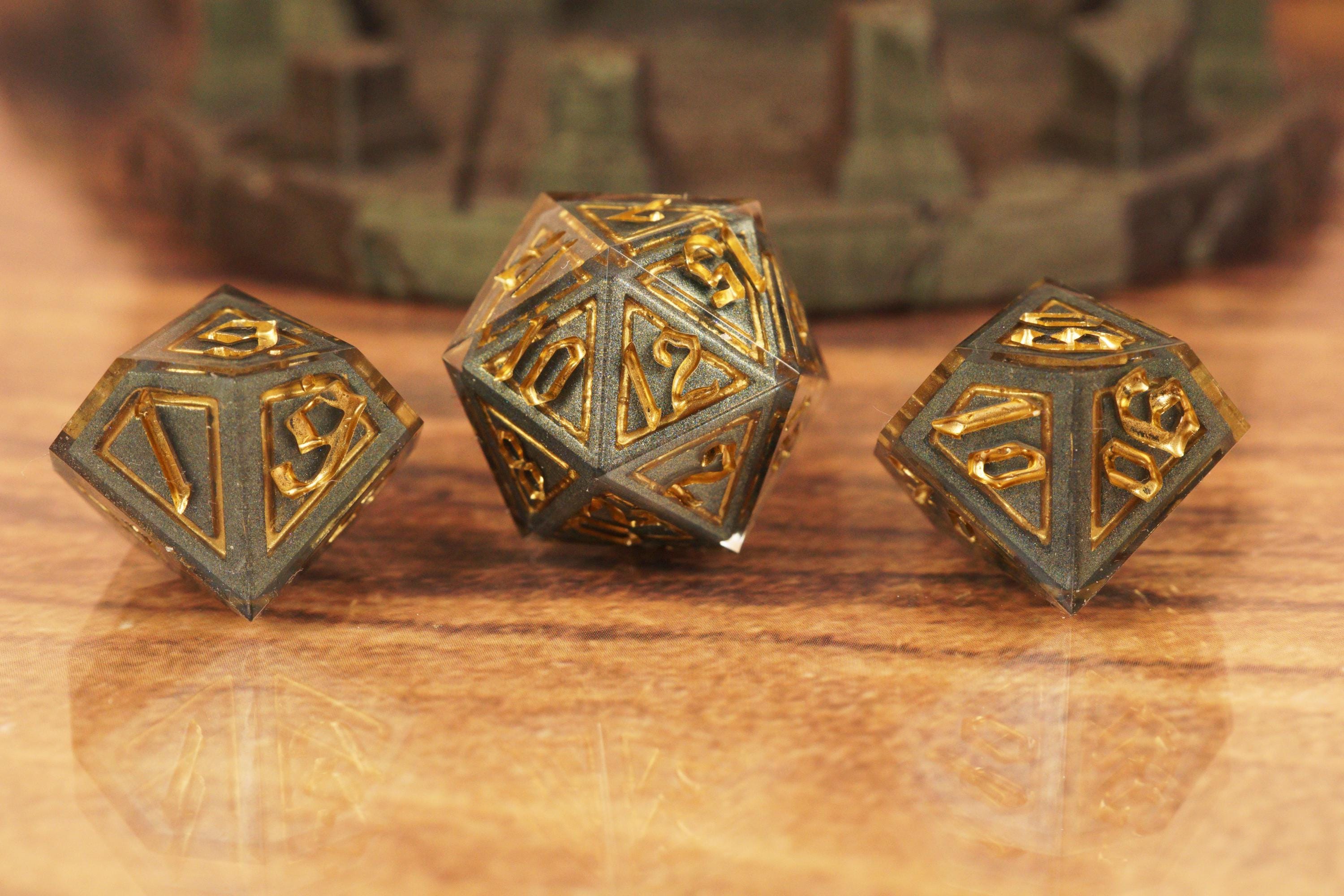 Dragon Dice - Handmade Resin Dice Set