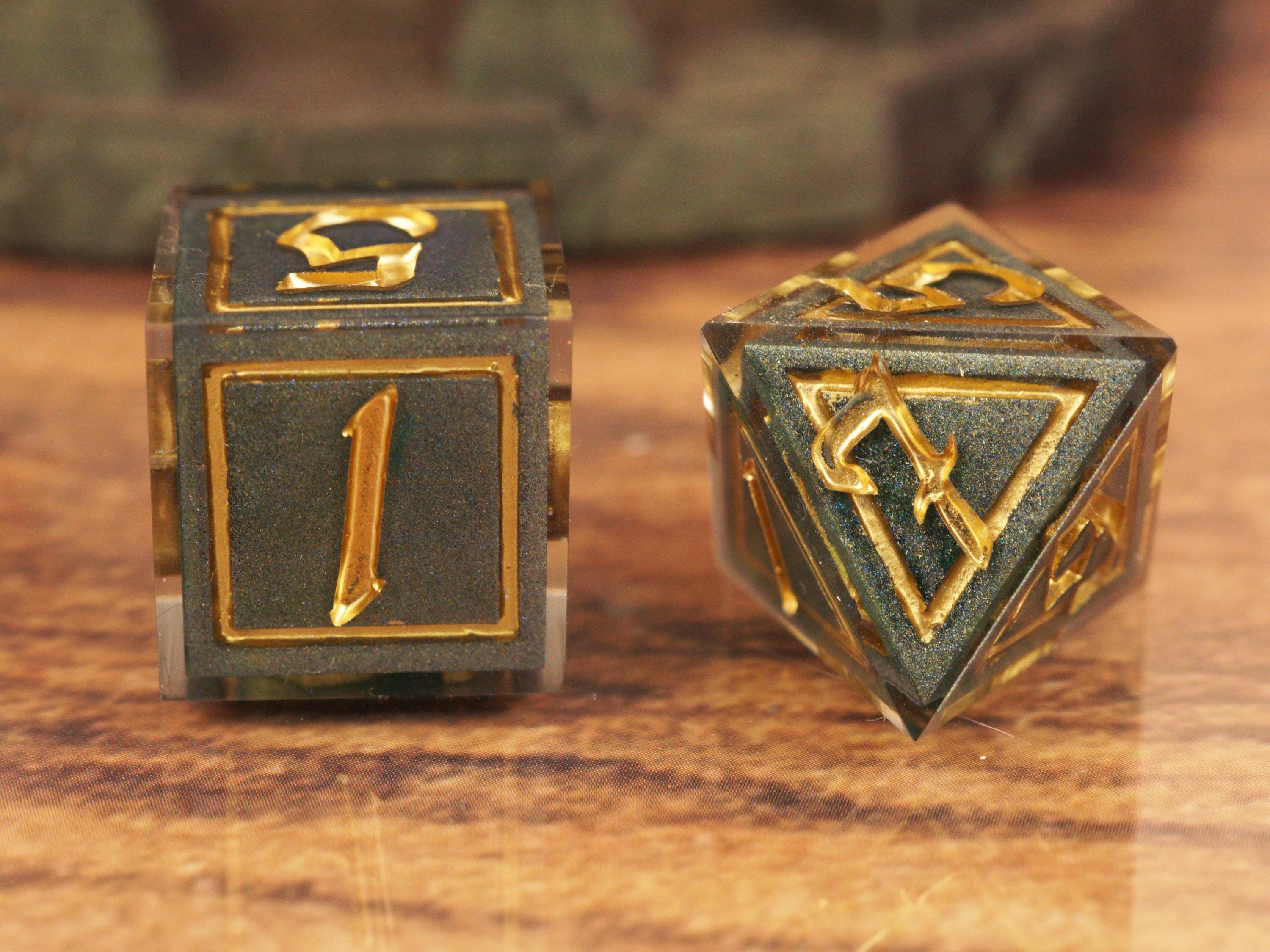 Dragon Dice - Handmade Resin Dice Set