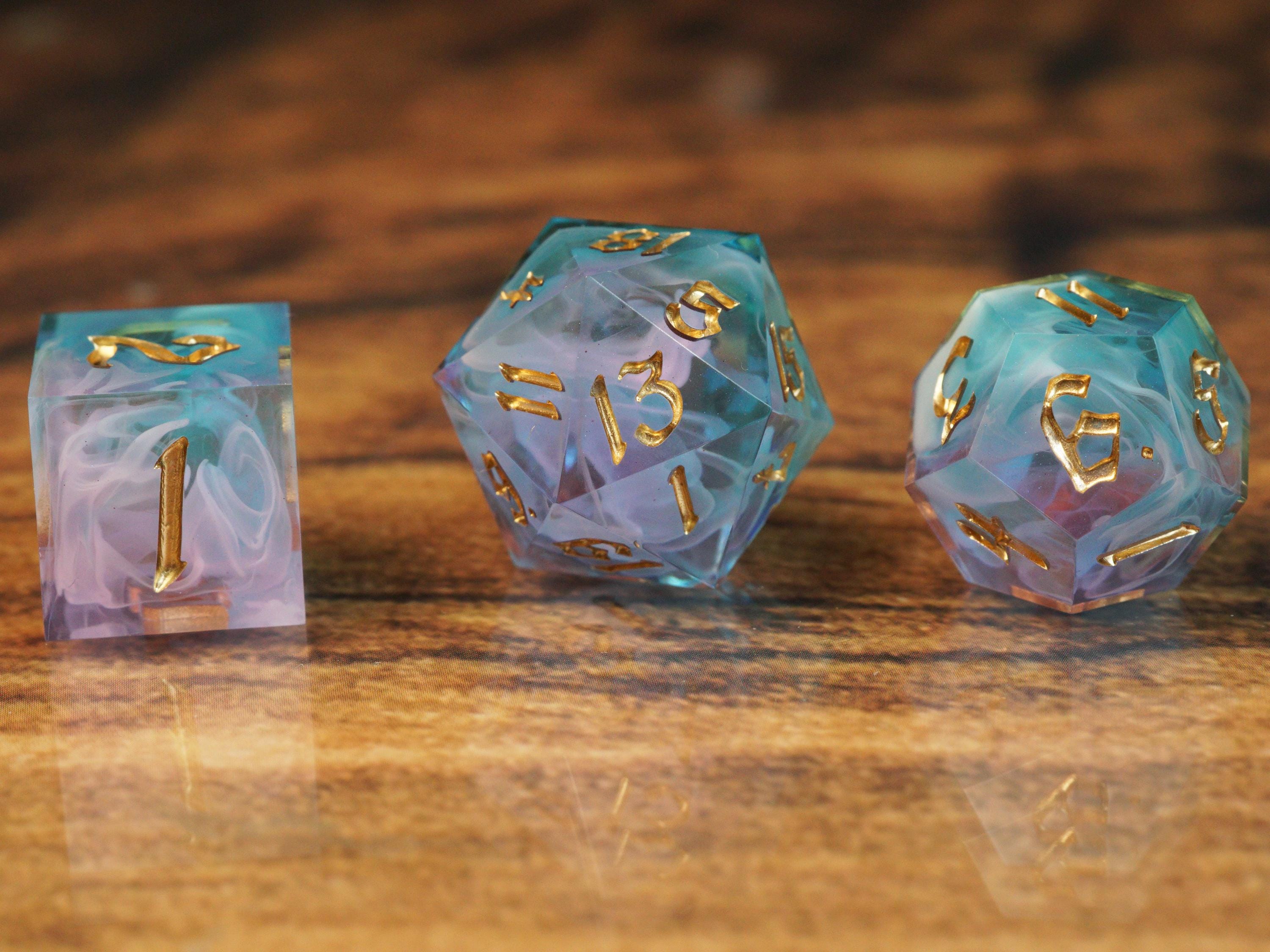 Ostara of the Dawn - Handmade Resin Dice Set