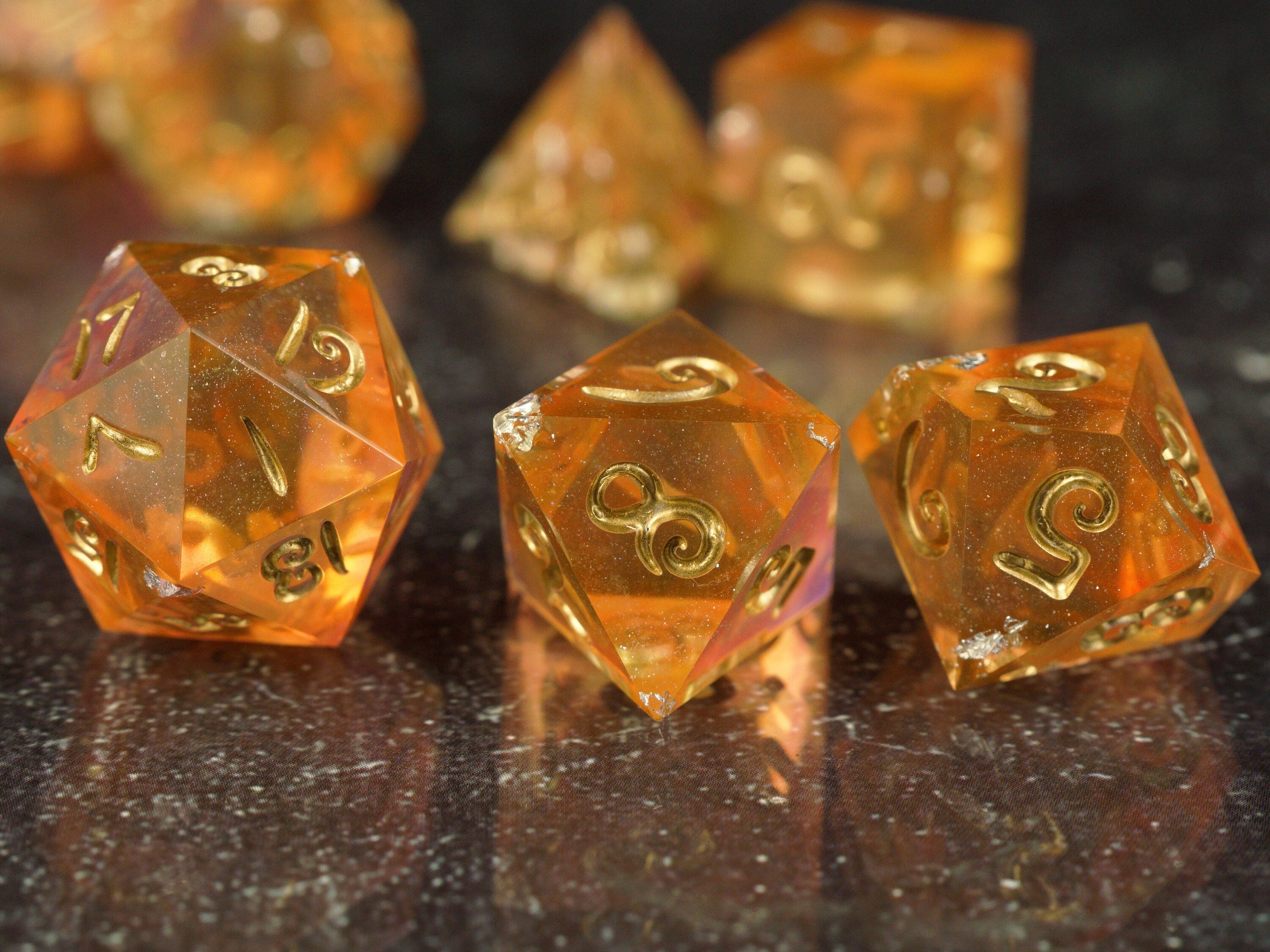 Yellowstone - Handmade Resin Dice Set