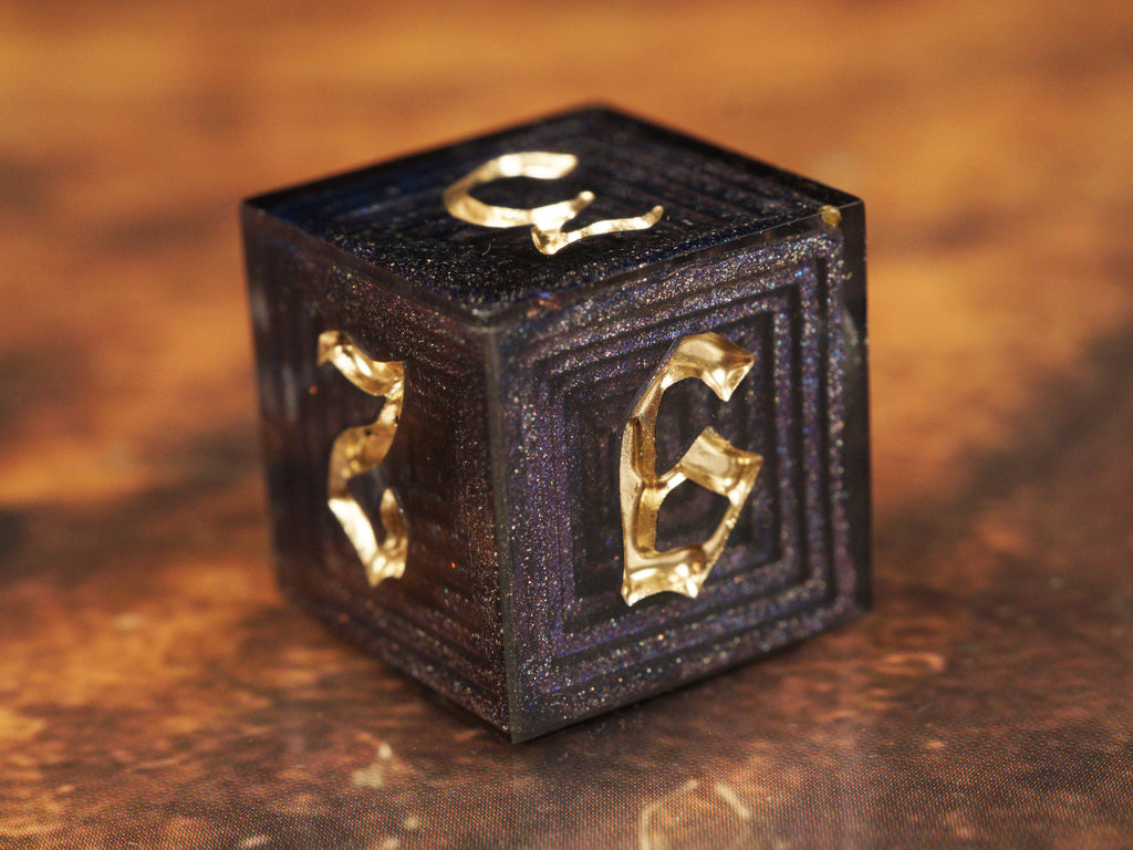 Amethyst Forge - Luxury Bismuth Inspired Handmade Resin Dice Set