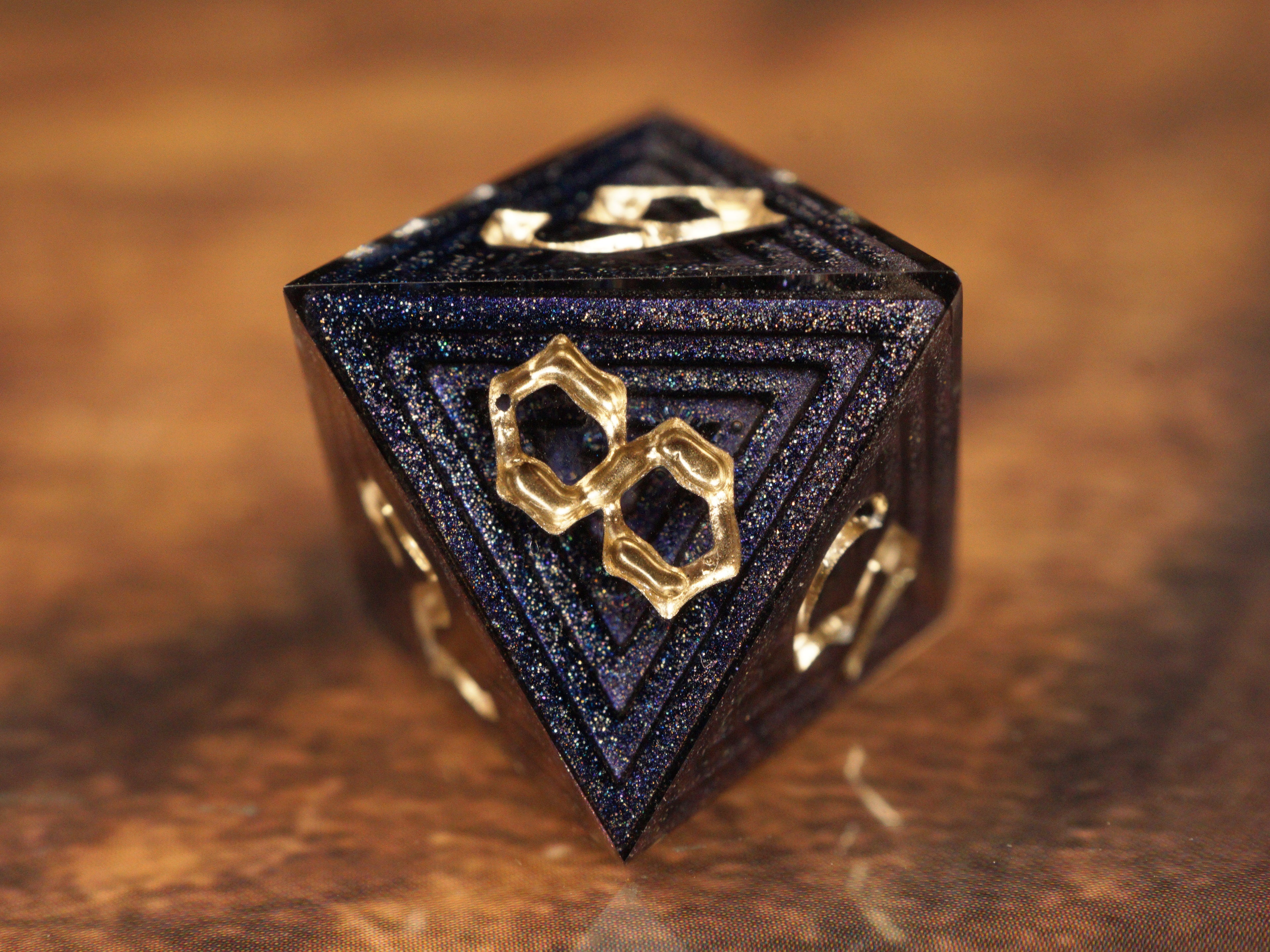 Amethyst Forge - Luxury Bismuth Inspired Handmade Resin Dice Set