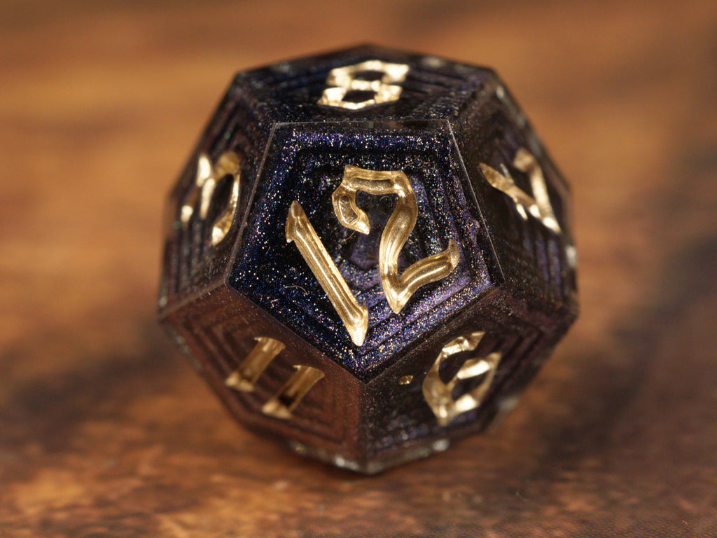 Amethyst Forge - Luxury Bismuth Inspired Handmade Resin Dice Set