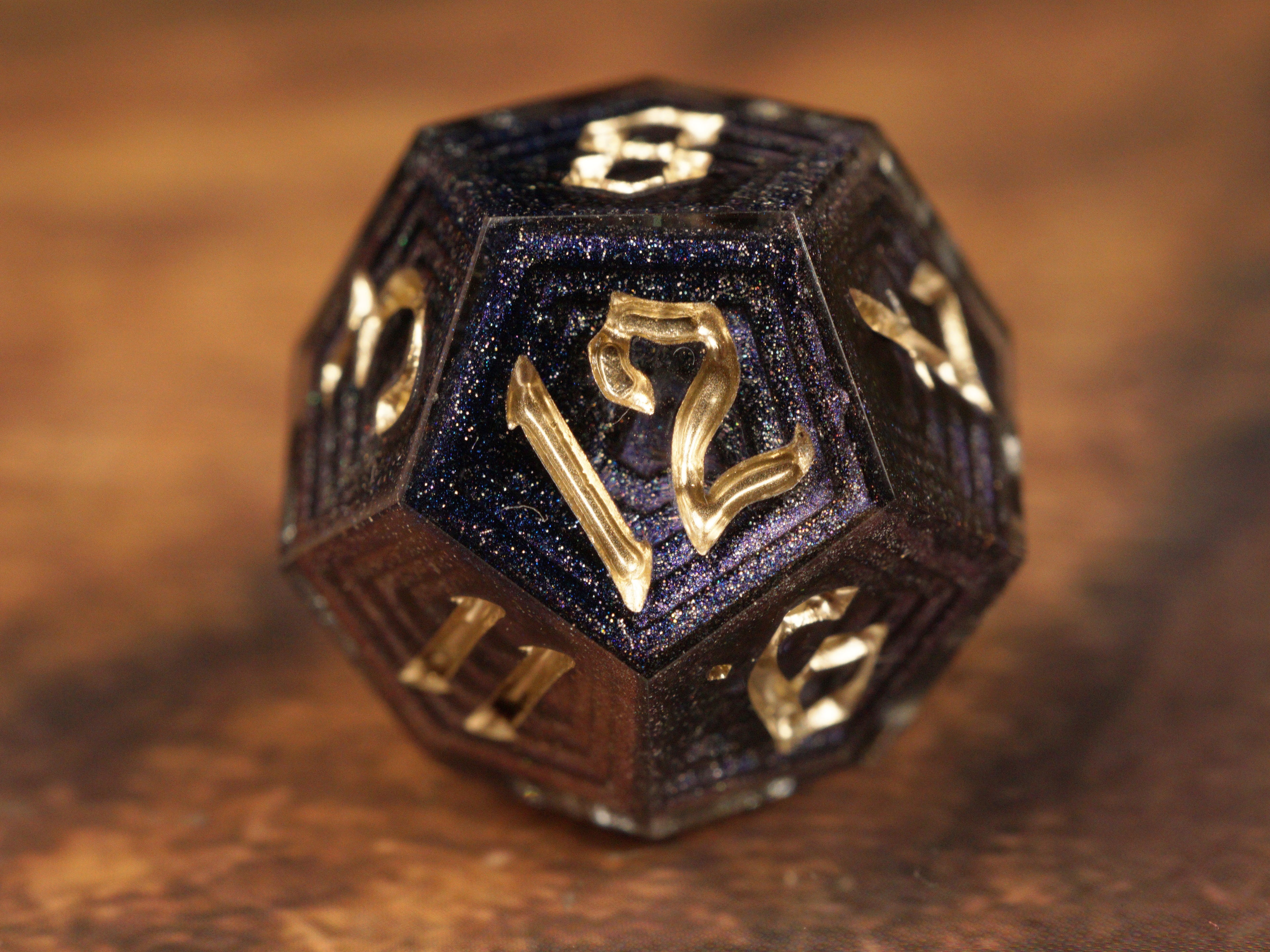 Amethyst Forge - Luxury Bismuth Inspired Handmade Resin Dice Set