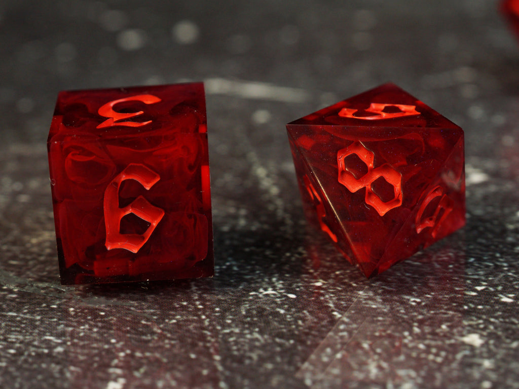 Eye of Vecna - Limited Edition - Handmade Resin Dice Set