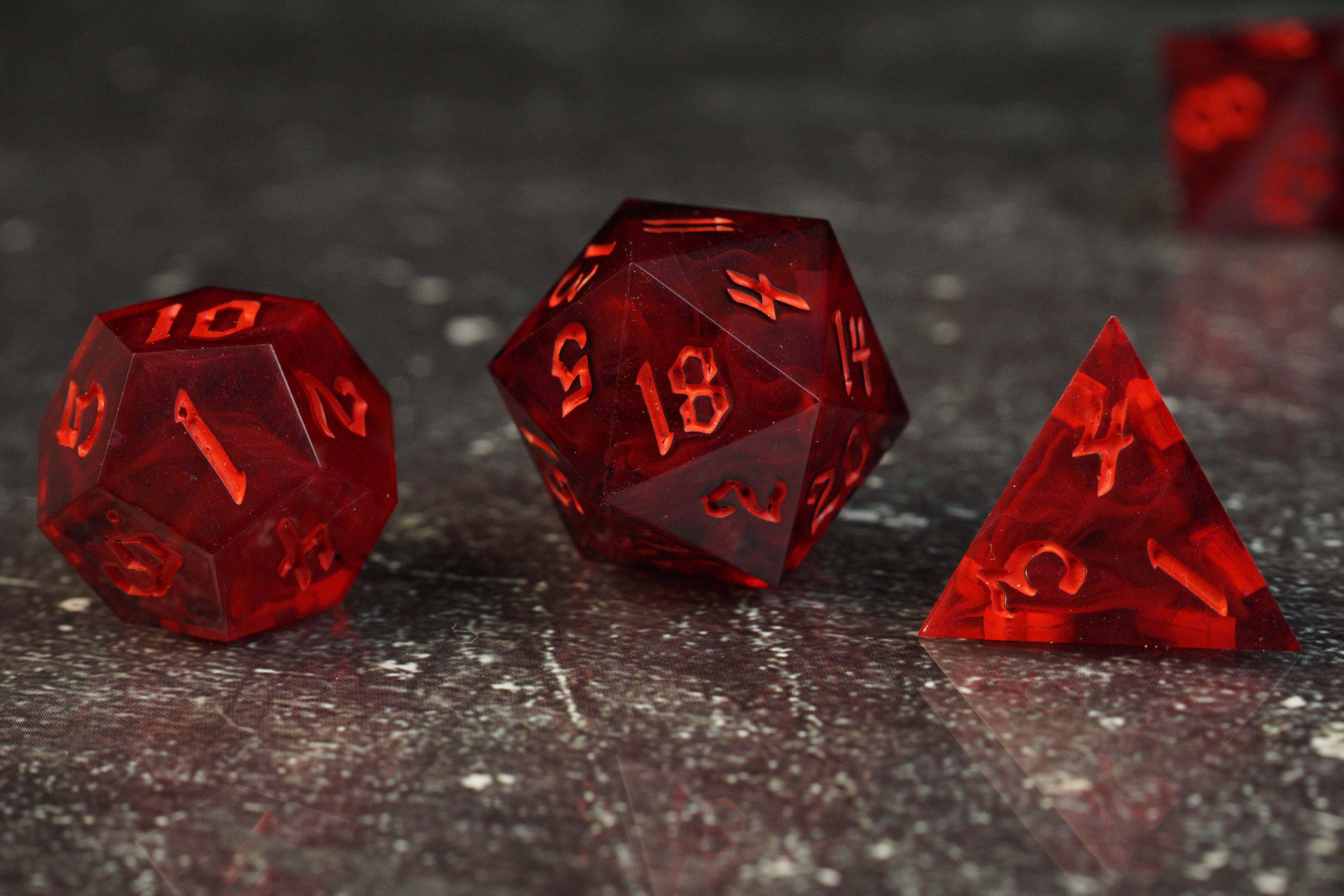 Eye of Vecna - Limited Edition - Handmade Resin Dice Set