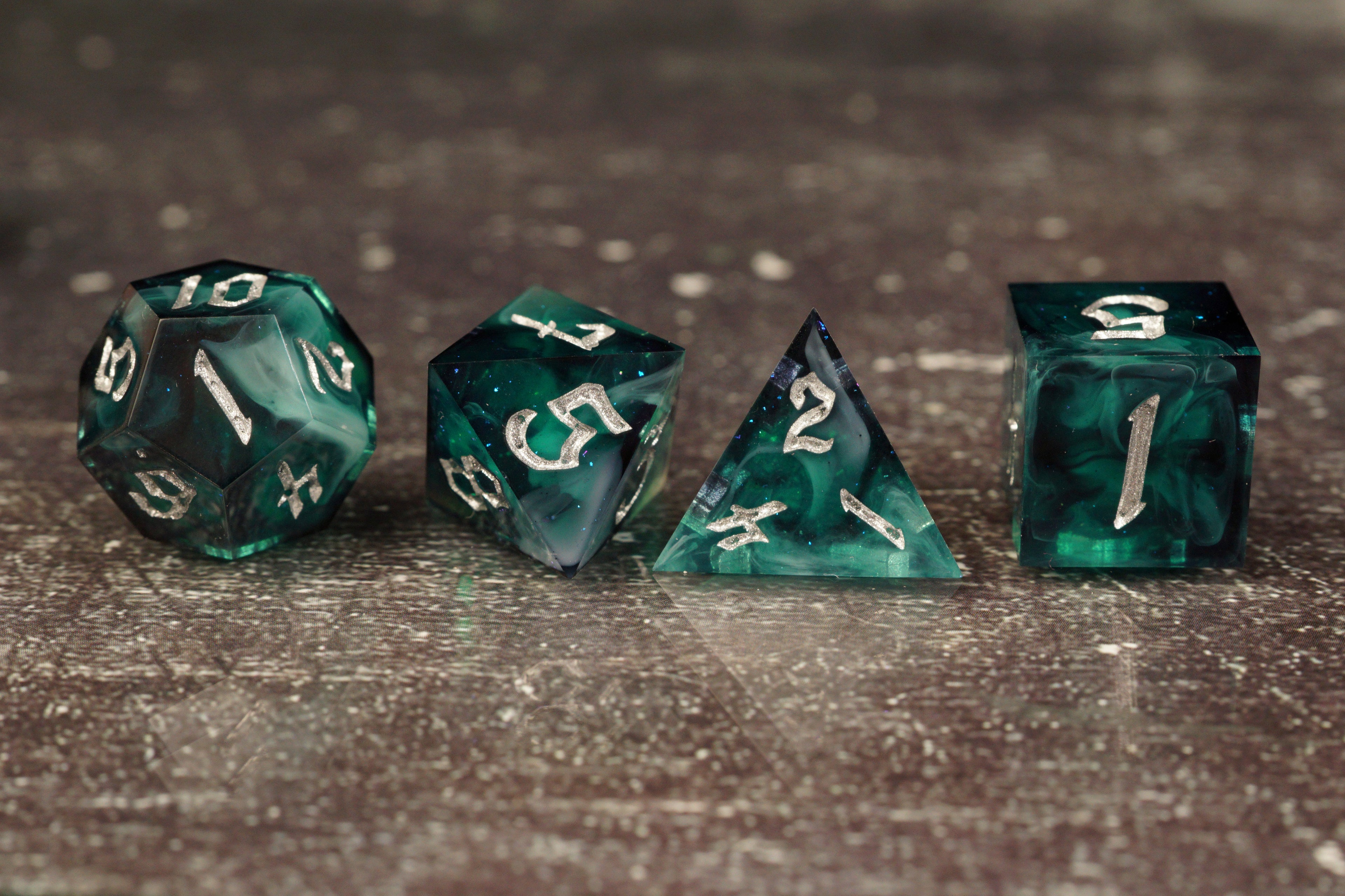 Hunter's Game - Handmade Resin Dice Set