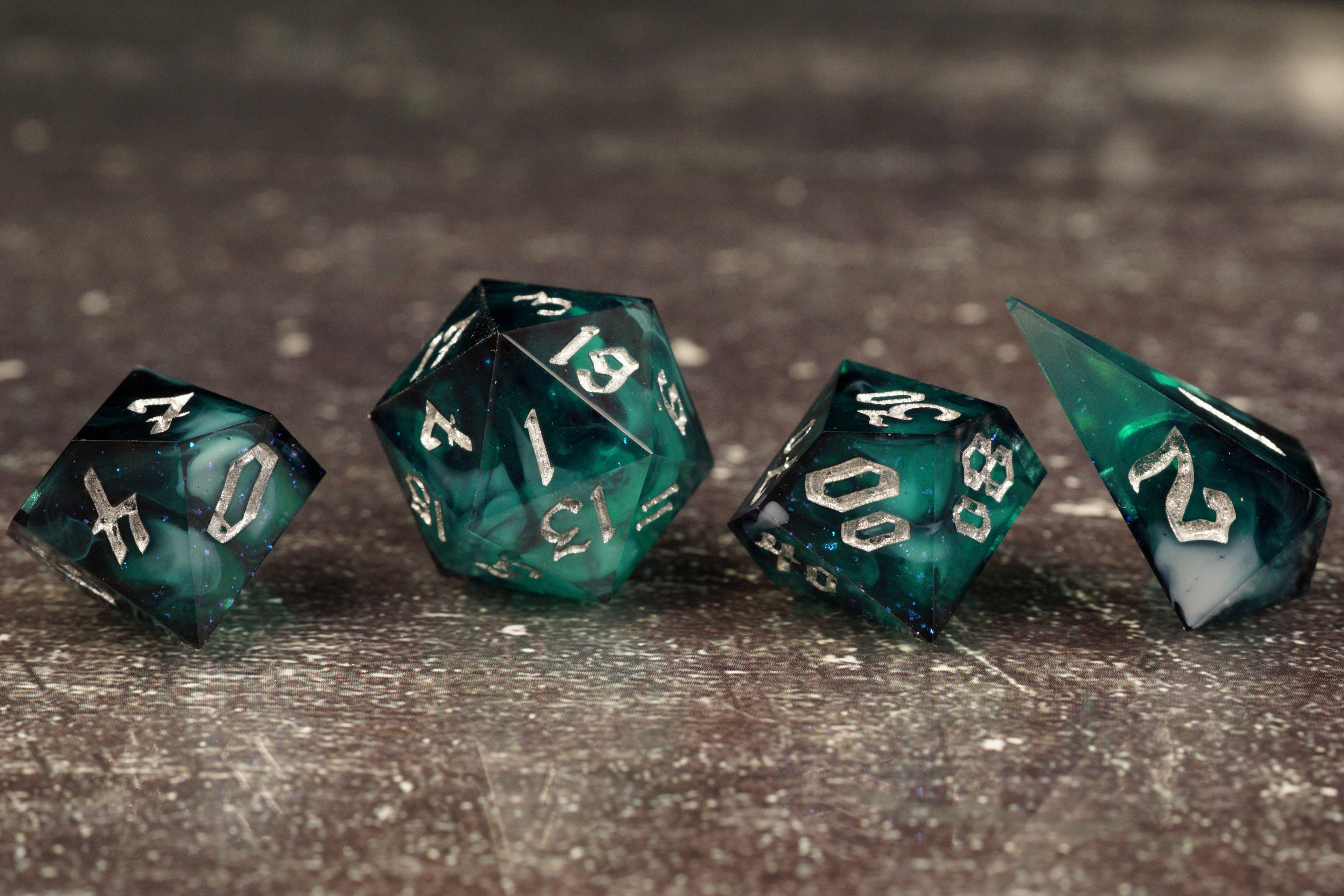 Hunter's Game - Handmade Resin Dice Set