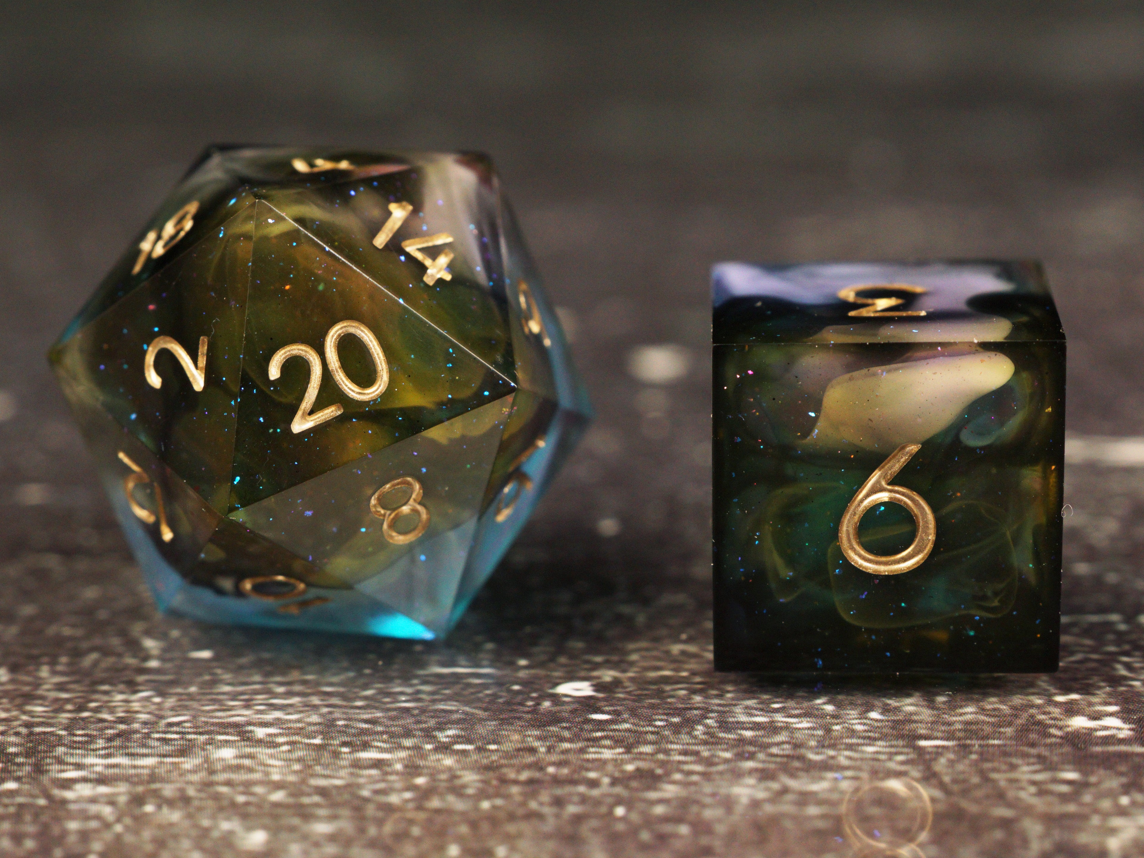 Alchemist’s Grove - Handmade Resin Dice Set
