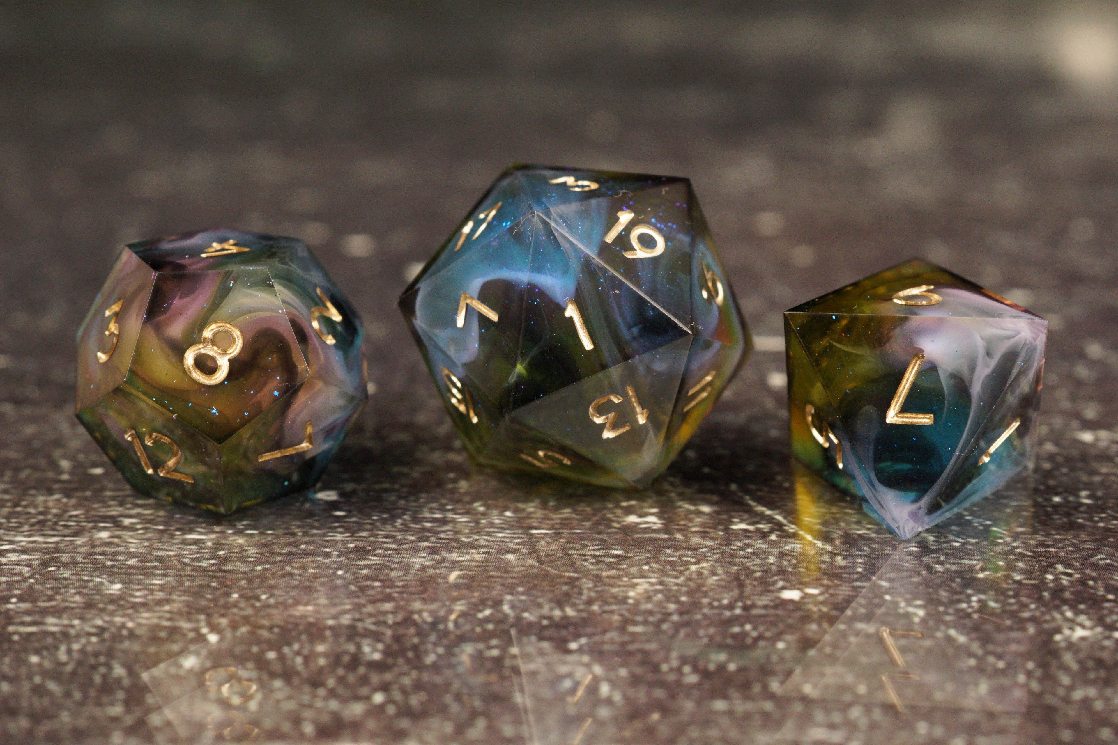 Alchemist’s Grove - Handmade Resin Dice Set
