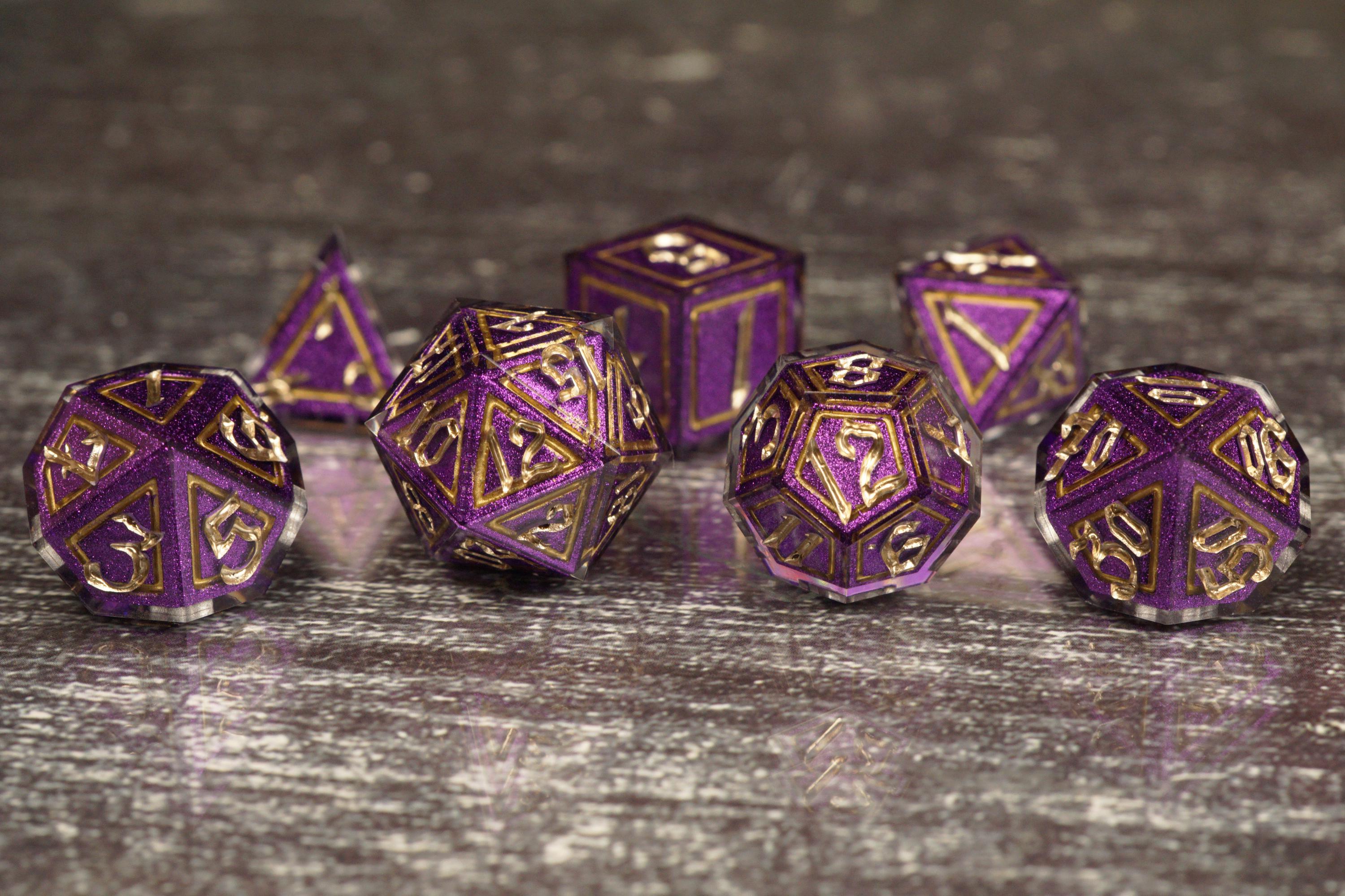 Arcane Majesty - Handmade Resin Dice Set