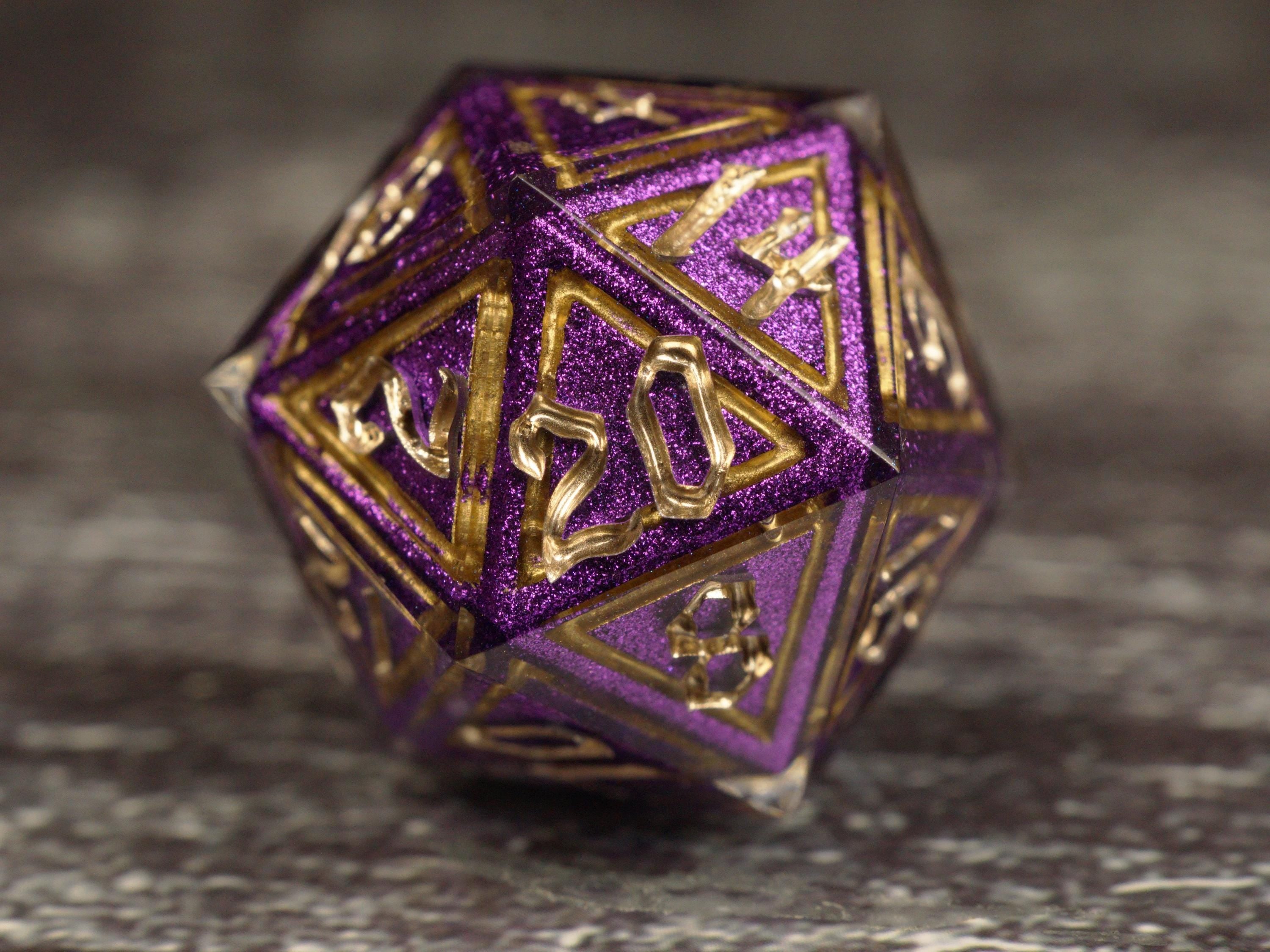 Arcane Majesty - Handmade Resin Dice Set