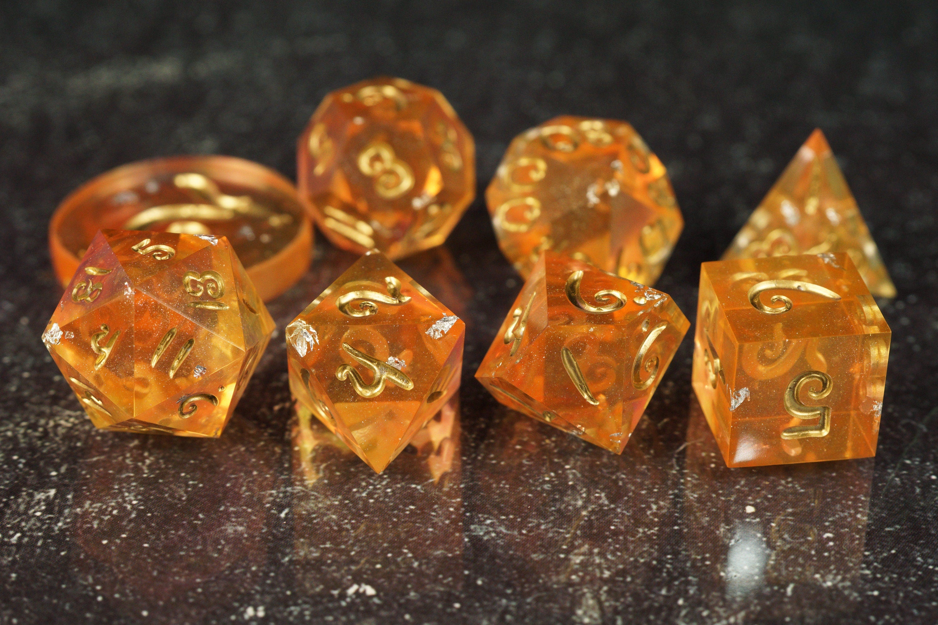Yellowstone - Handmade Resin Dice Set