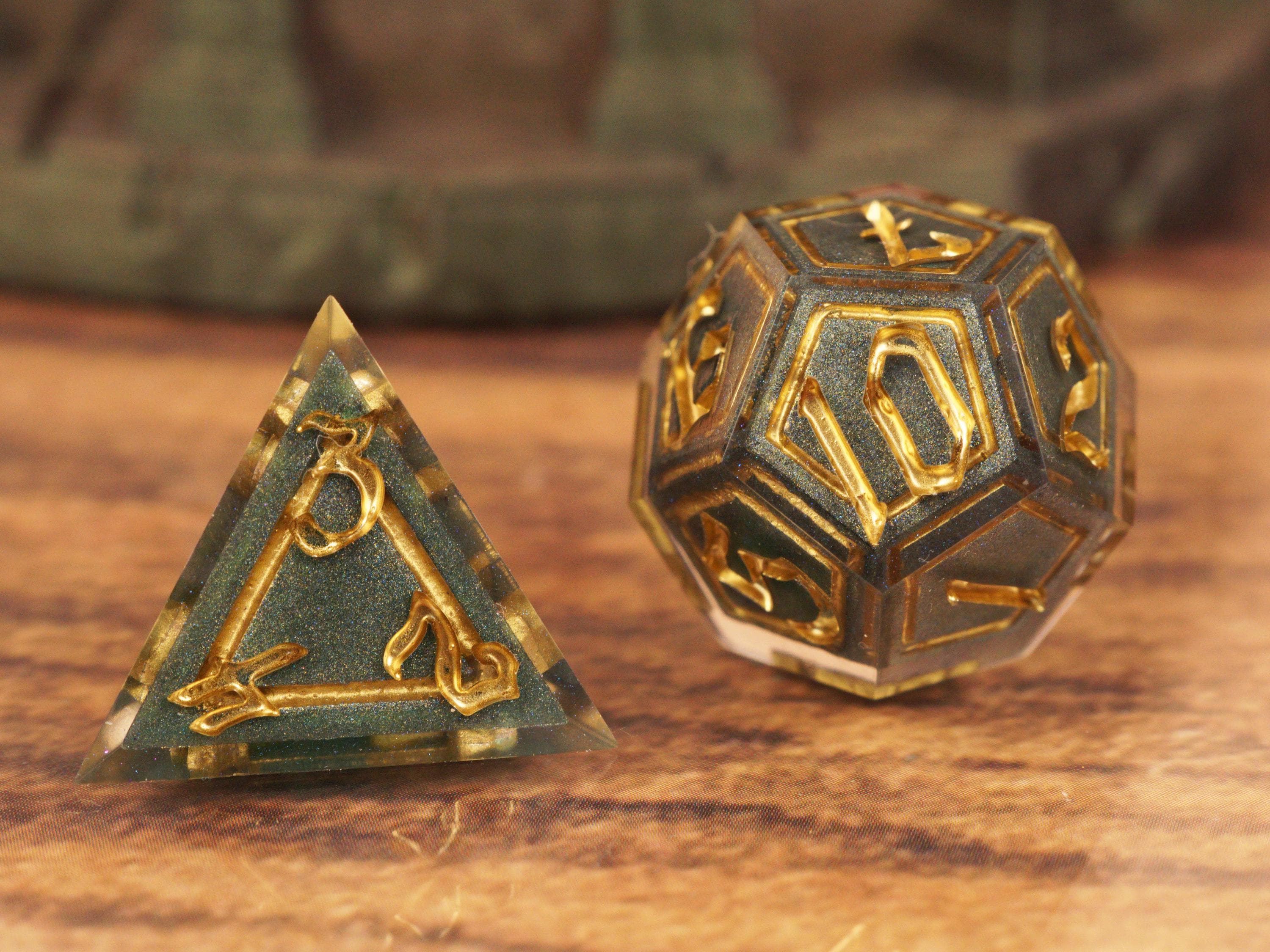 Dragon Dice - Handmade Resin Dice Set