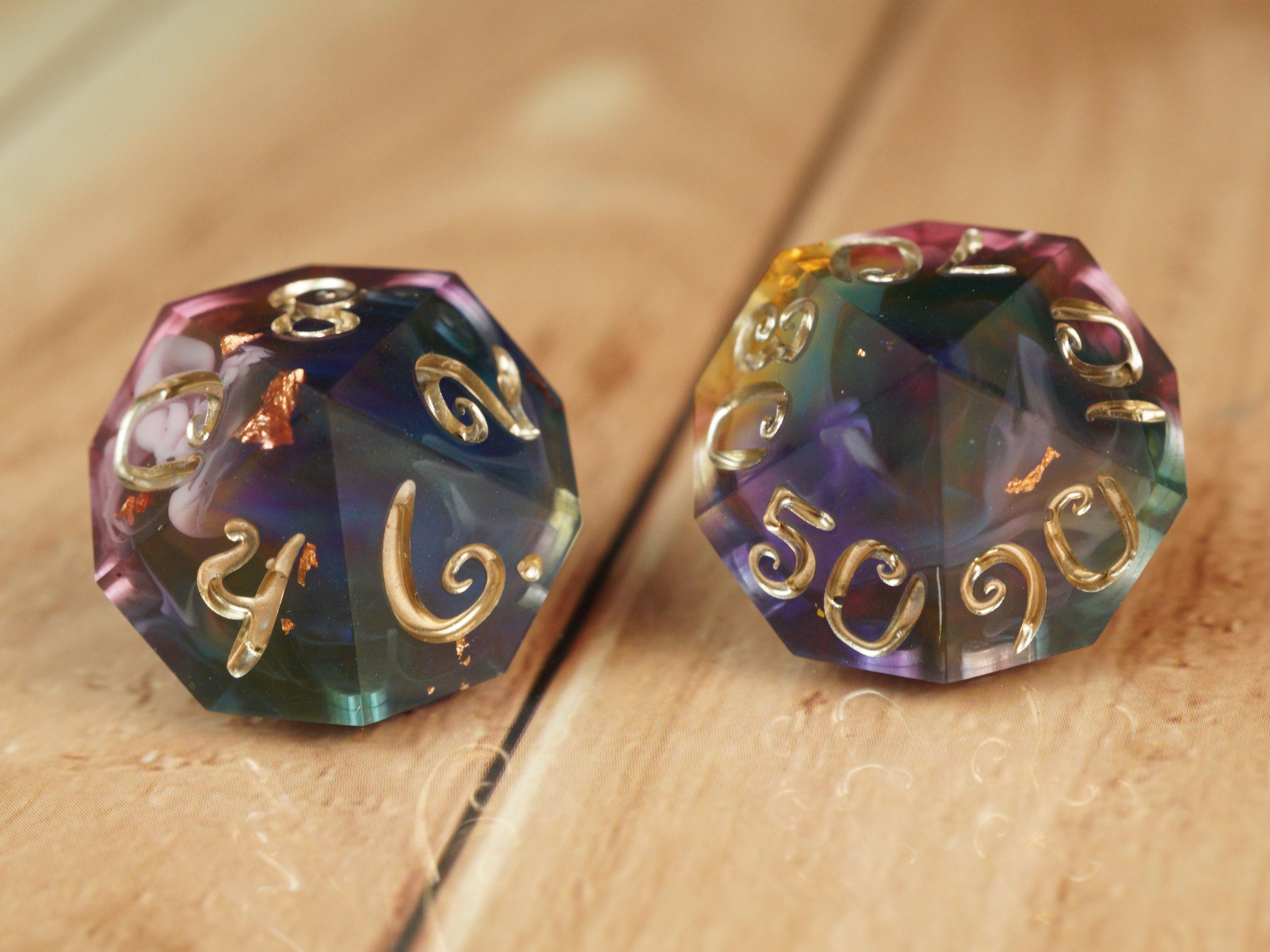 Witch's Sight - Handmade Resin Dice Set