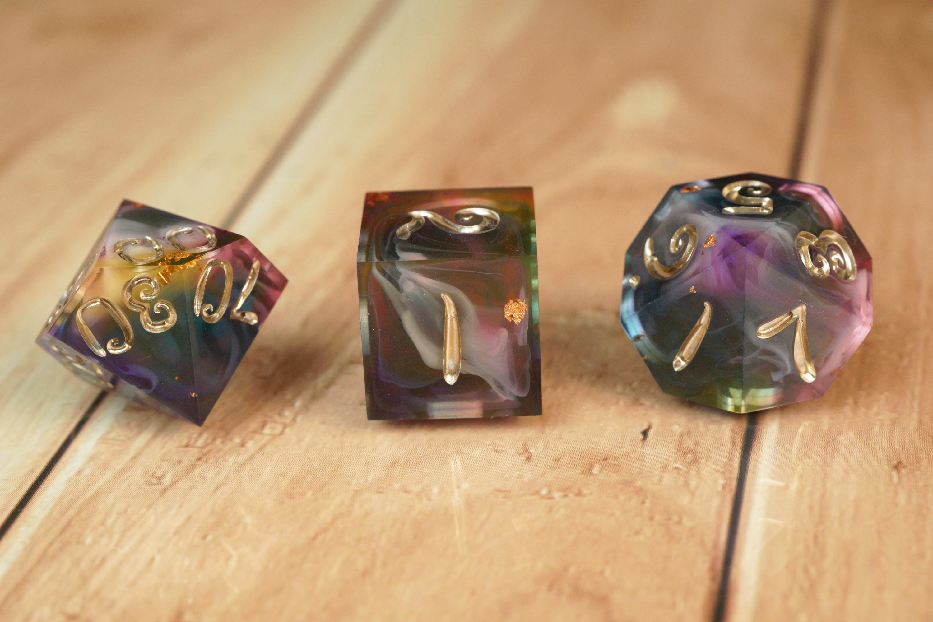 Witch's Sight - Handmade Resin Dice Set