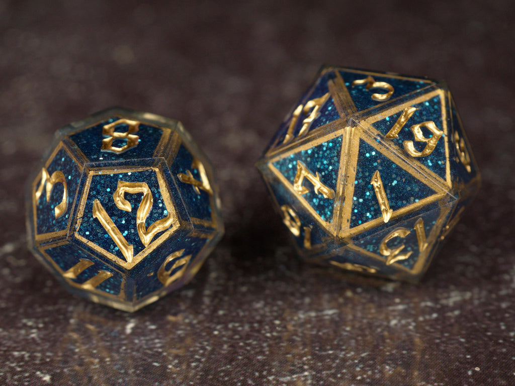 Pharaoh's Vault - Handmade Resin Dice Set