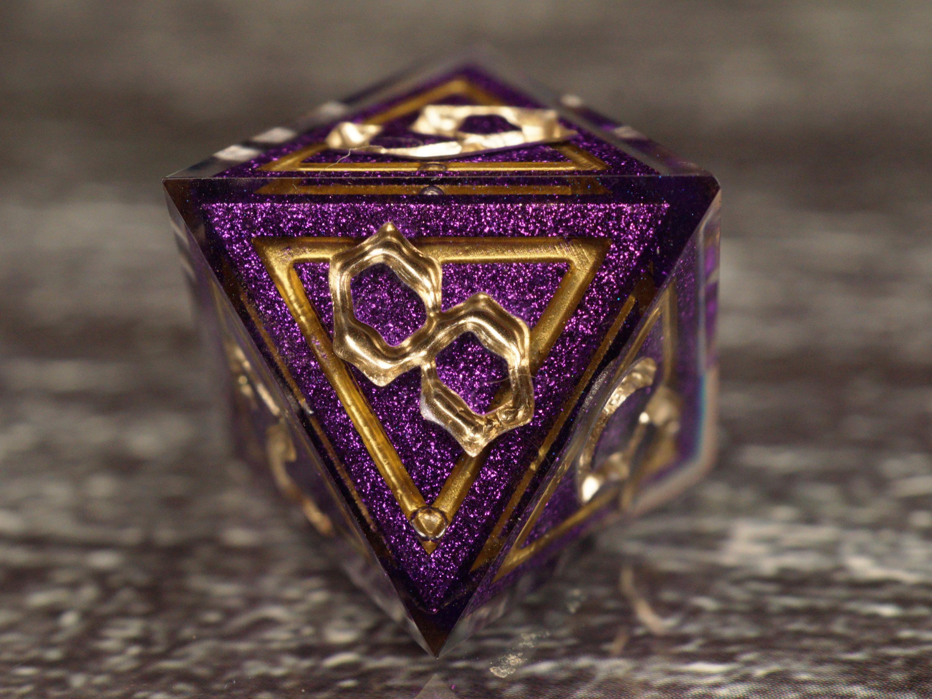 Arcane Majesty - Handmade Resin Dice Set