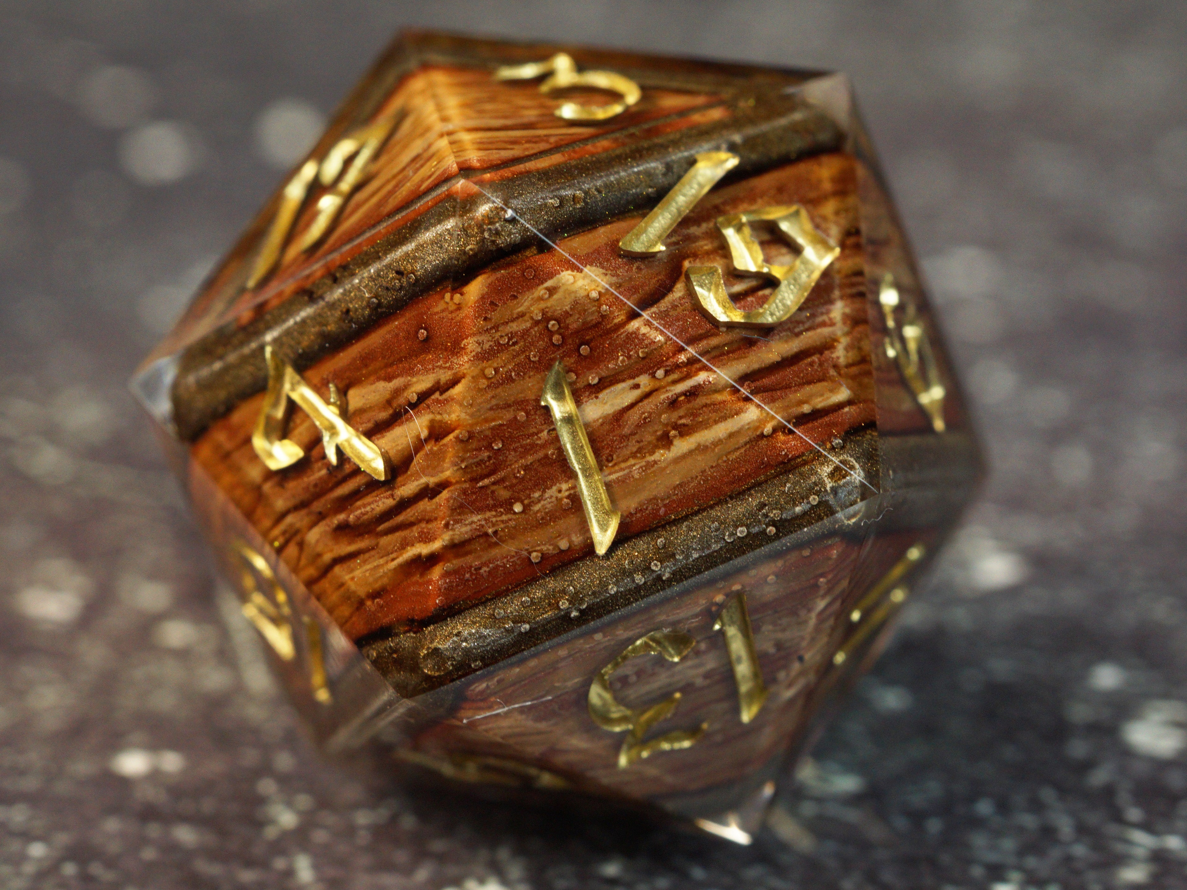 Mimic Silver Edition - Handmade Collector’s D20, 30mm